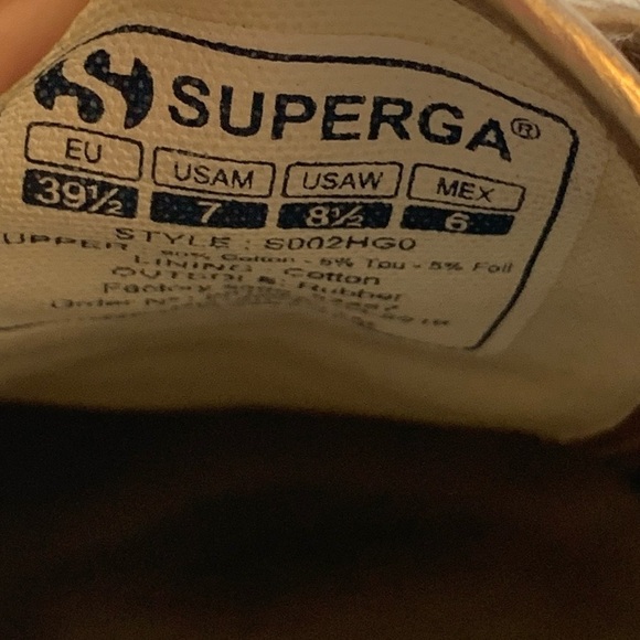 Superga Cotmetu Metallic Rose Gold Sneakers - Picture 8 of 10